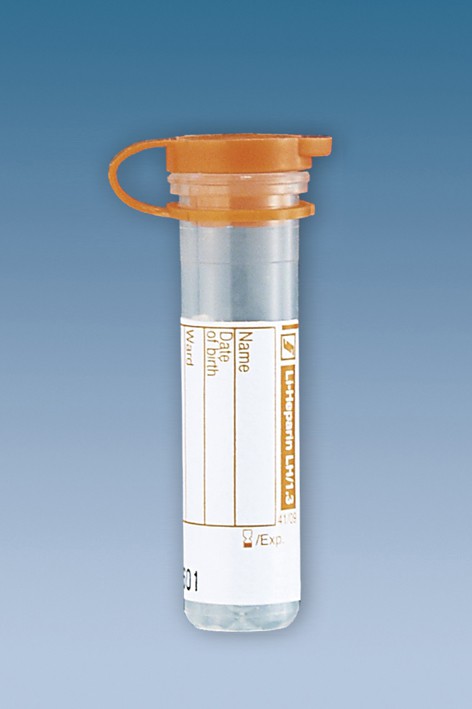 Mikro-Probengefäße 1,3ml Lithium-Heparin